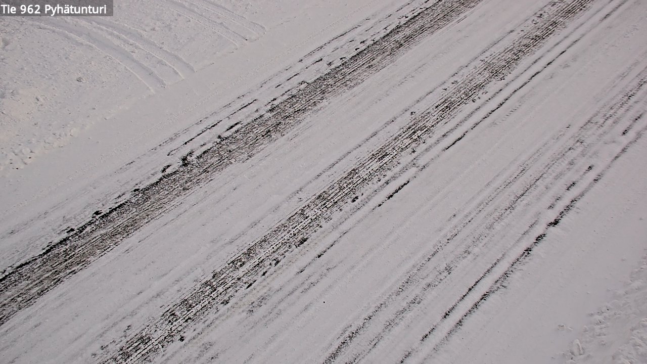 Weather Camera Image Road 962 Pelkosenniemi Pyhätunturi, Pelkosenniemi, Lappi