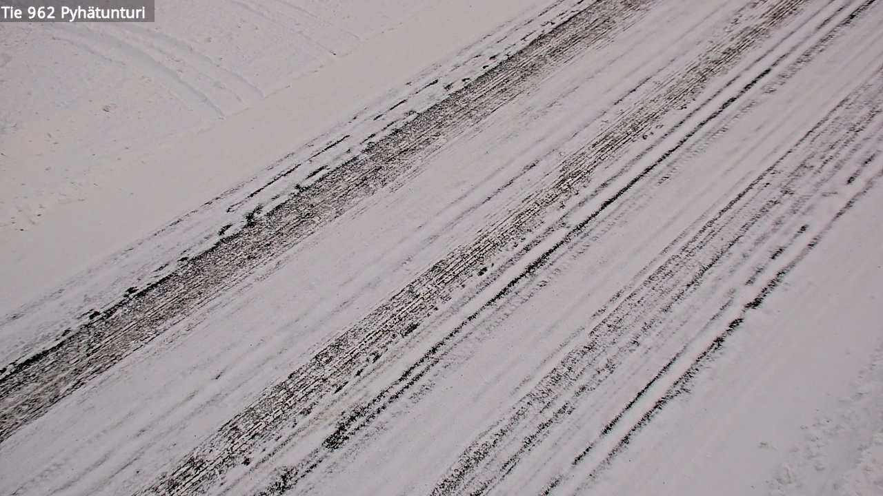 Weather Camera Image Road 962 Pelkosenniemi Pyhätunturi, Pelkosenniemi, Lappi