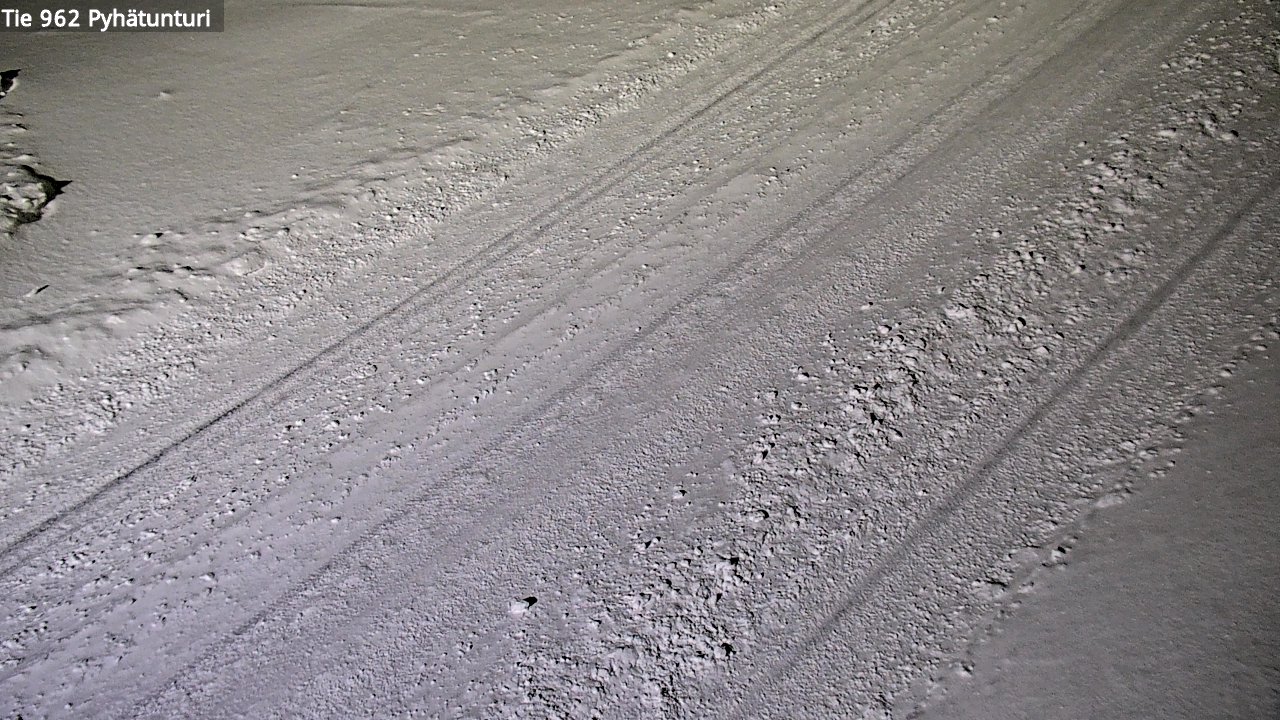 Weather Camera Image Road 962 Pelkosenniemi Pyhätunturi, Pelkosenniemi, Lappi