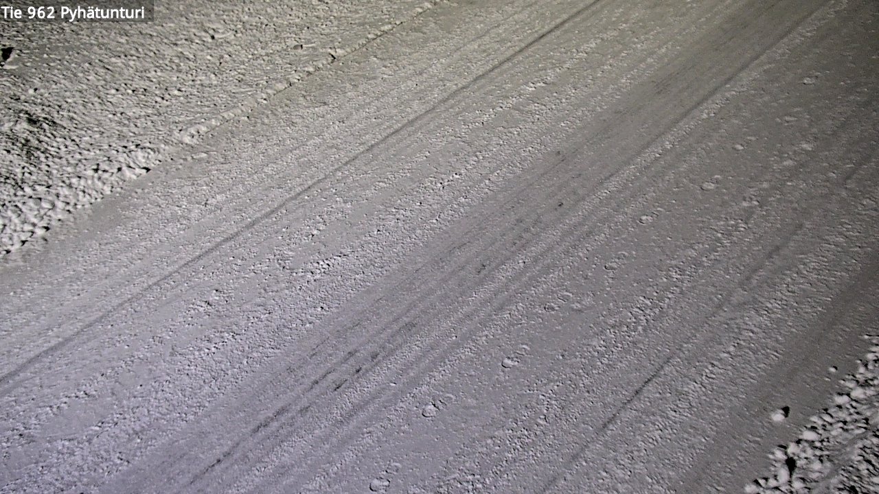 Weather Camera Image Road 962 Pelkosenniemi Pyhätunturi, Pelkosenniemi, Lappi