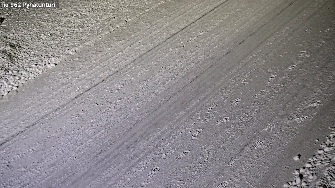Weather Camera Image Road 962 Pelkosenniemi Pyhätunturi, Pelkosenniemi, Lappi