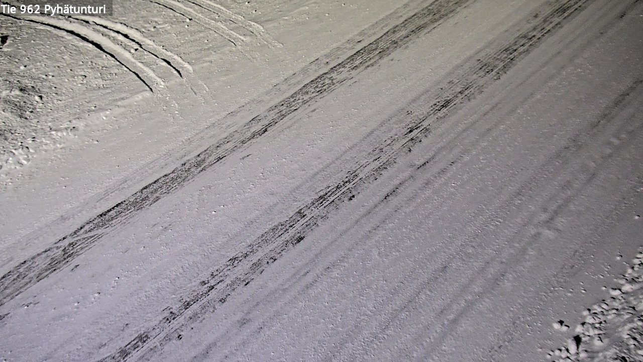 Weather Camera Image Road 962 Pelkosenniemi Pyhätunturi, Pelkosenniemi, Lappi