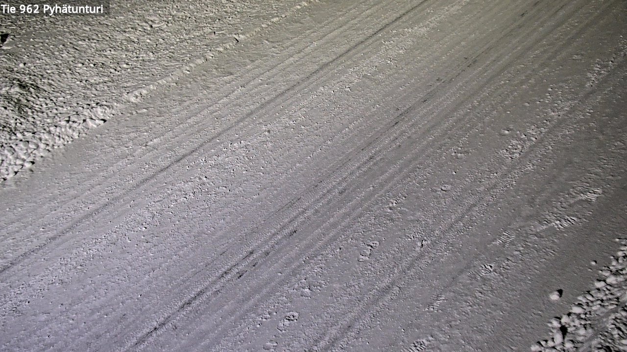 Weather Camera Image Road 962 Pelkosenniemi Pyhätunturi, Pelkosenniemi, Lappi