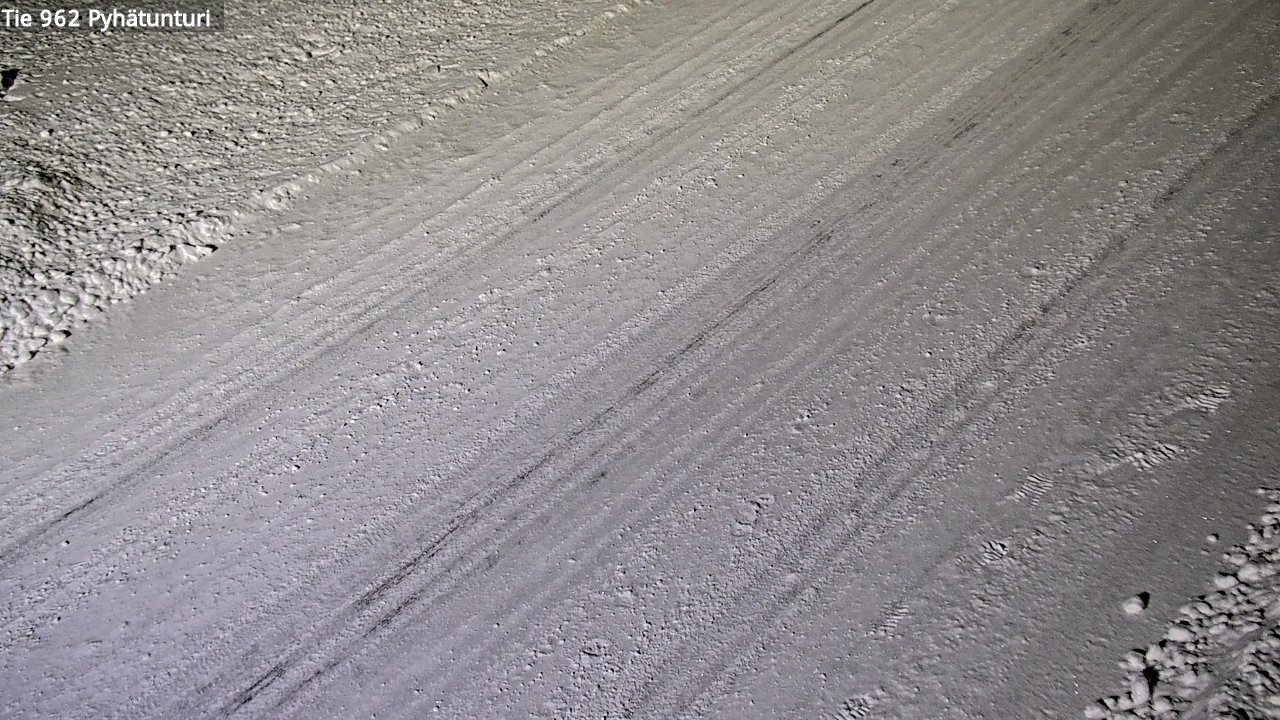 Weather Camera Image Road 962 Pelkosenniemi Pyhätunturi, Pelkosenniemi, Lappi