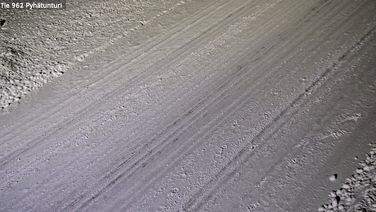 Weather Camera Image Road 962 Pelkosenniemi Pyhätunturi, Pelkosenniemi, Lappi