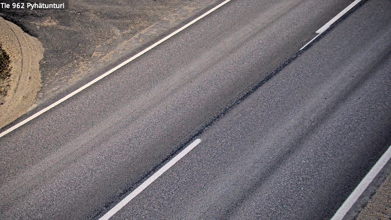 Weather Camera Image Väg 962 Pelkosenniemi Pyhätunturi, Pelkosenniemi, Lappi