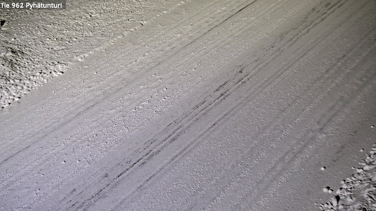 Weather Camera Image Road 962 Pelkosenniemi Pyhätunturi, Pelkosenniemi, Lappi