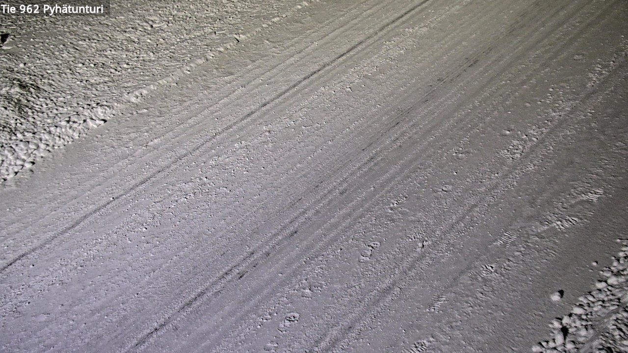 Weather Camera Image Road 962 Pelkosenniemi Pyhätunturi, Pelkosenniemi, Lappi