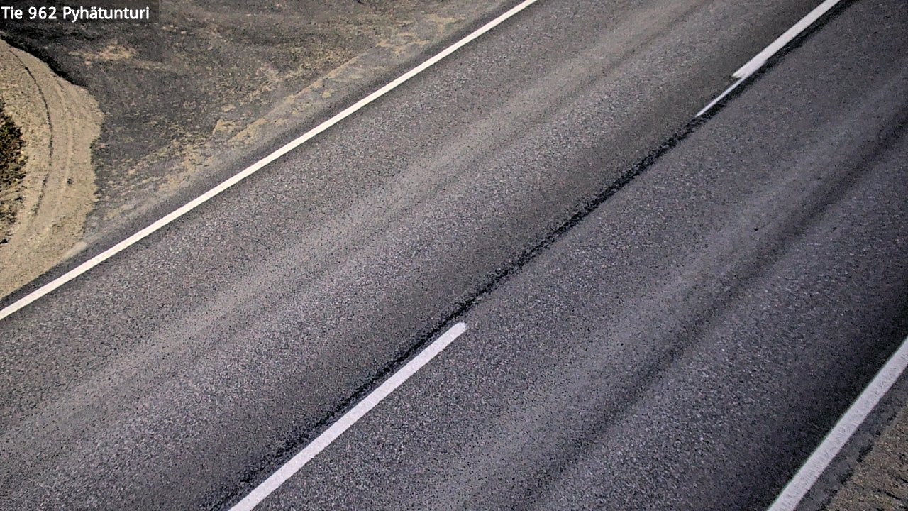 Weather Camera Image Väg 962 Pelkosenniemi Pyhätunturi, Pelkosenniemi, Lappi