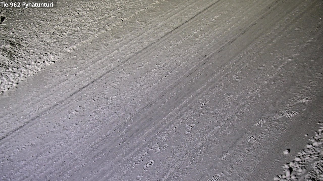 Weather Camera Image Road 962 Pelkosenniemi Pyhätunturi, Pelkosenniemi, Lappi