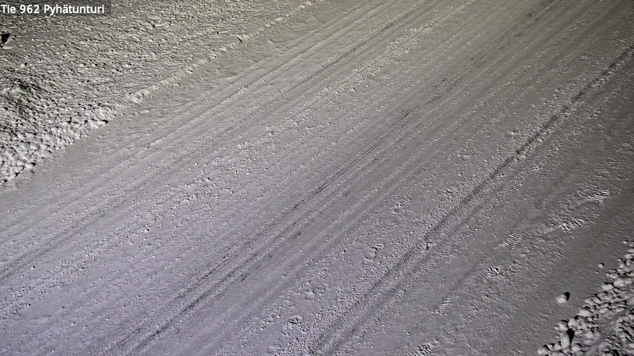 Weather Camera Image Road 962 Pelkosenniemi Pyhätunturi, Pelkosenniemi, Lappi