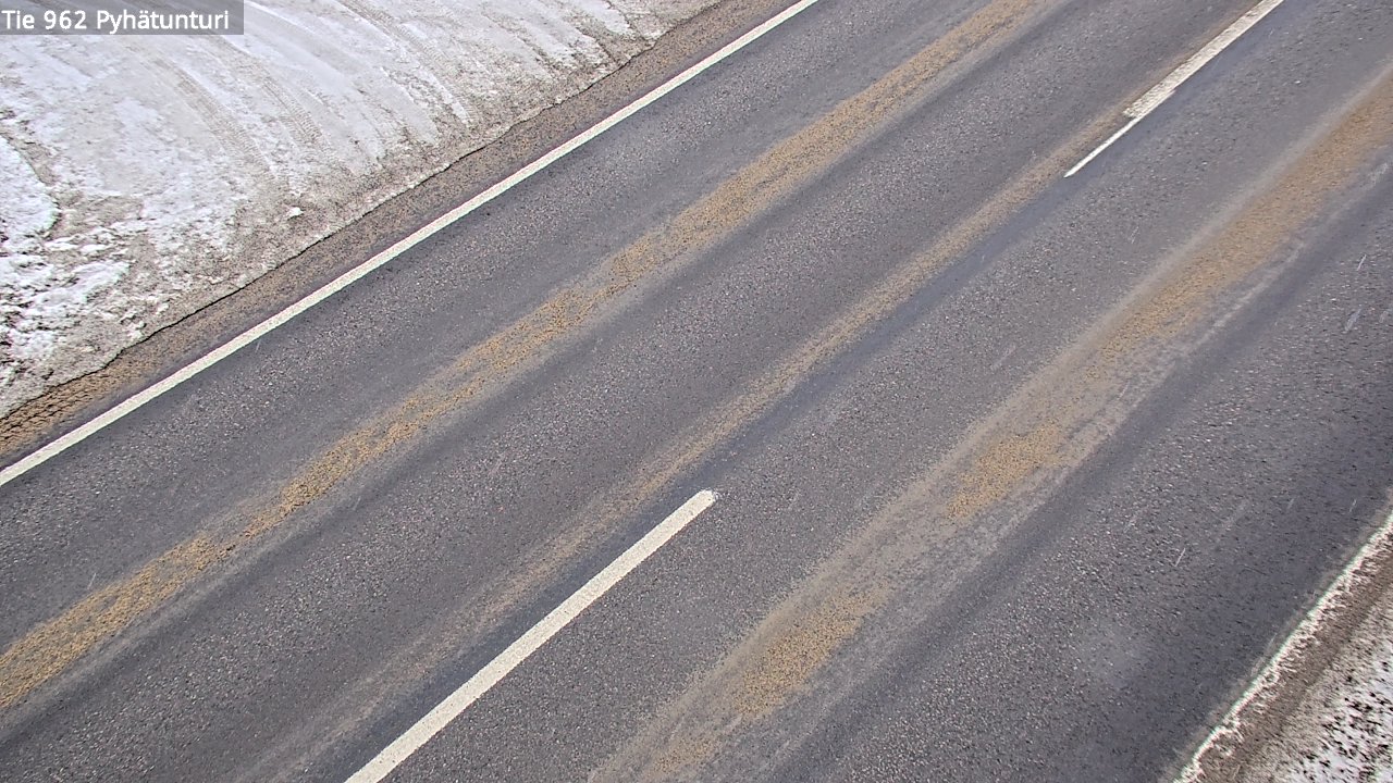 Weather Camera Image Road 962 Pelkosenniemi Pyhätunturi, Pelkosenniemi, Lappi