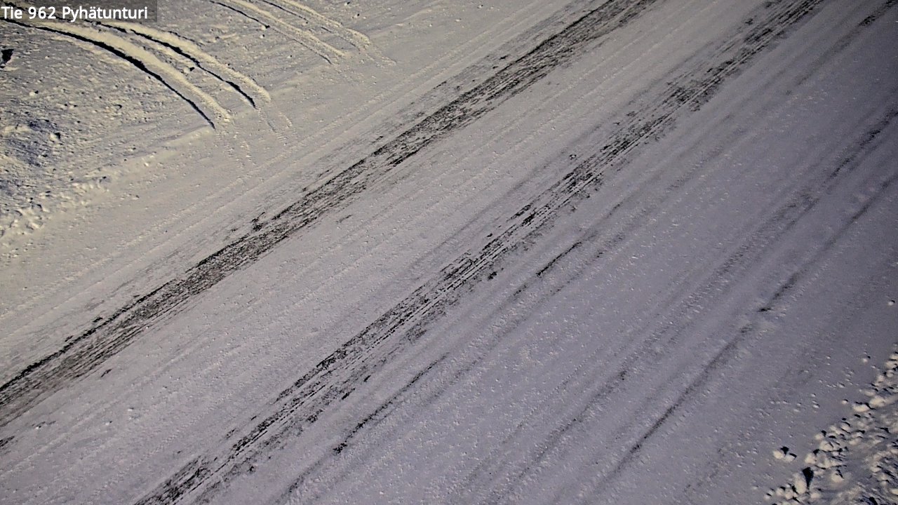 Weather Camera Image Road 962 Pelkosenniemi Pyhätunturi, Pelkosenniemi, Lappi