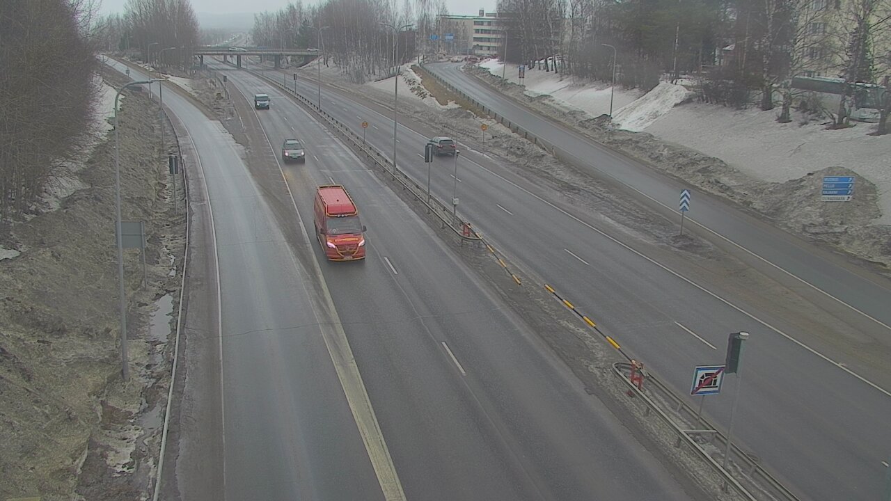 Weather Camera Image Väg 4, Rovaniemi, Revontuli pohjoinen, Rovaniemi, Lappi