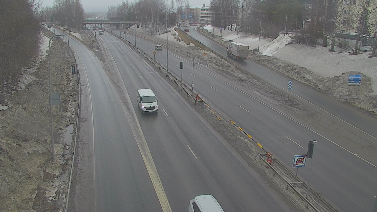 Weather Camera Image Väg 4, Rovaniemi, Revontuli pohjoinen, Rovaniemi, Lappi