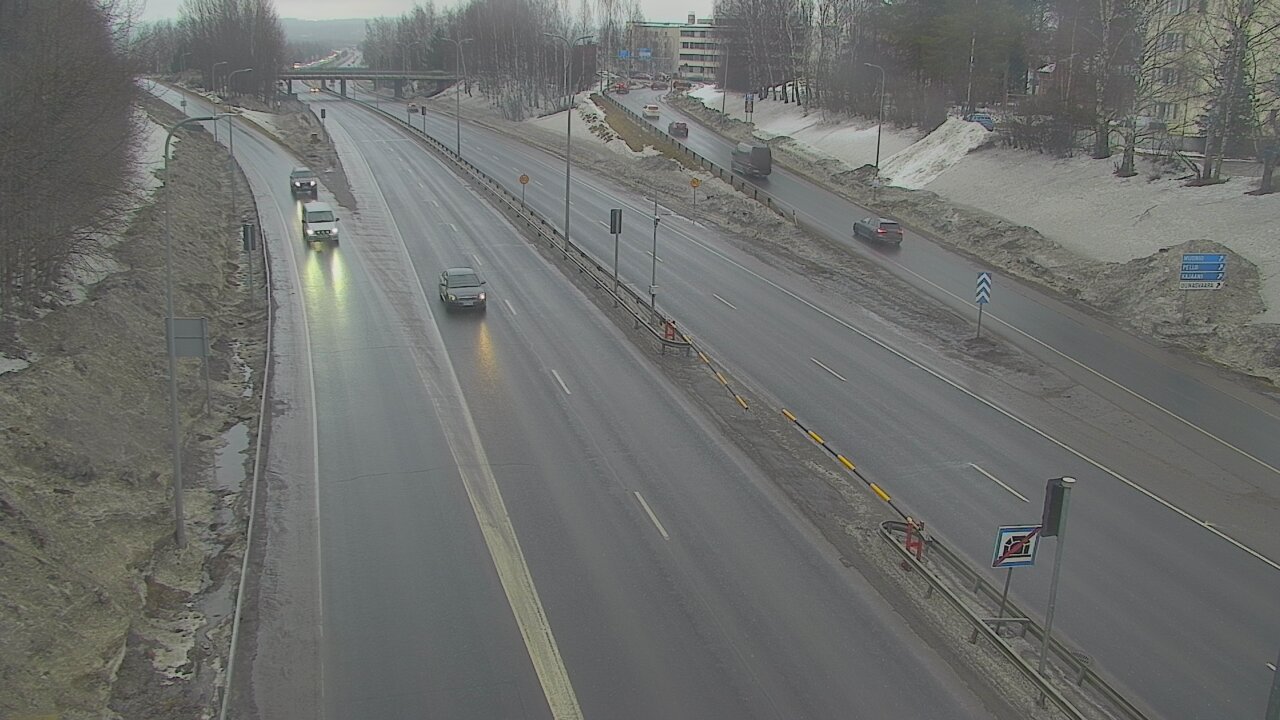 Weather Camera Image Väg 4, Rovaniemi, Revontuli pohjoinen, Rovaniemi, Lappi