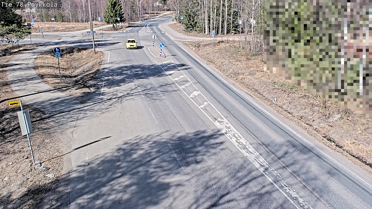 Weather Camera Image Väg 78 Rovaniemi, Pöykkölä, Rovaniemi, Lappi
