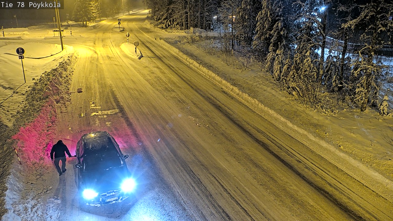 Weather Camera Image Väg 78 Rovaniemi, Pöykkölä, Rovaniemi, Lappi