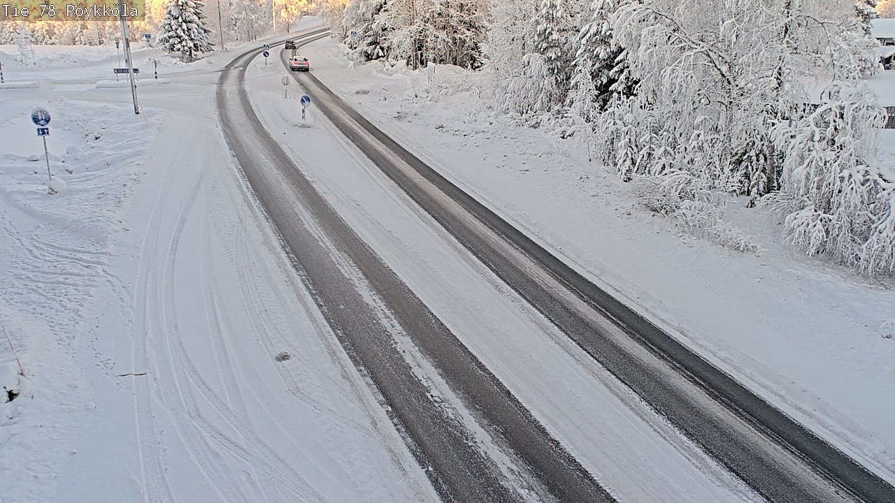 Kelikamerat Kuva Tie 78 Rovaniemi, Pöykkölä, Rovaniemi, Lappi