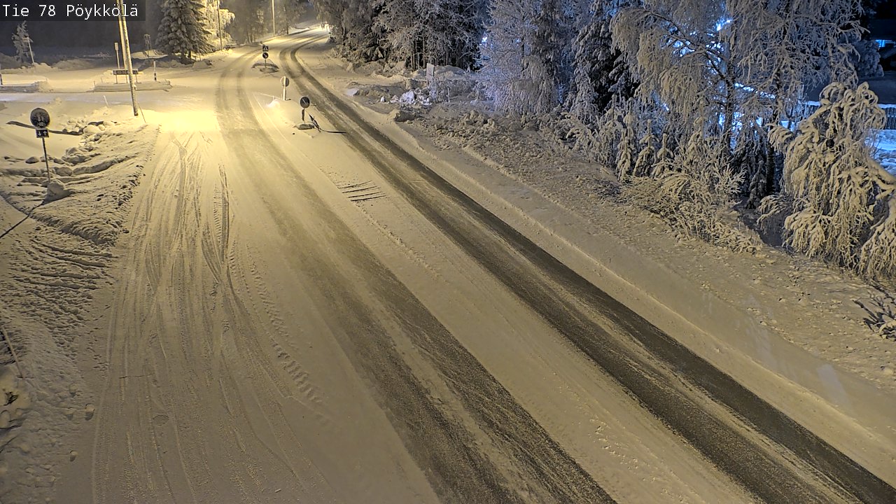Kelikamerat Kuva Tie 78 Rovaniemi, Pöykkölä, Rovaniemi, Lappi