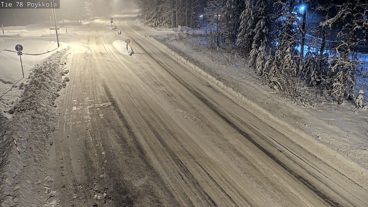 Weather Camera Image Väg 78 Rovaniemi, Pöykkölä, Rovaniemi, Lappi