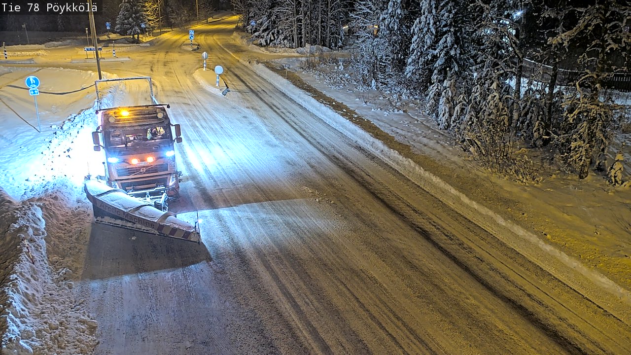 Weather Camera Image Väg 78 Rovaniemi, Pöykkölä, Rovaniemi, Lappi