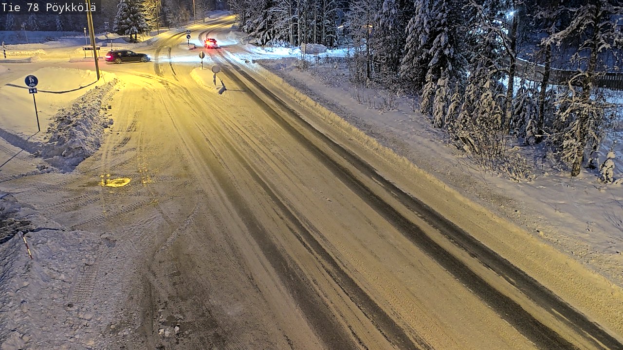 Weather Camera Image Väg 78 Rovaniemi, Pöykkölä, Rovaniemi, Lappi