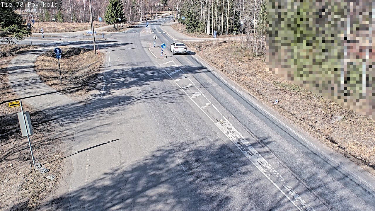 Weather Camera Image Väg 78 Rovaniemi, Pöykkölä, Rovaniemi, Lappi
