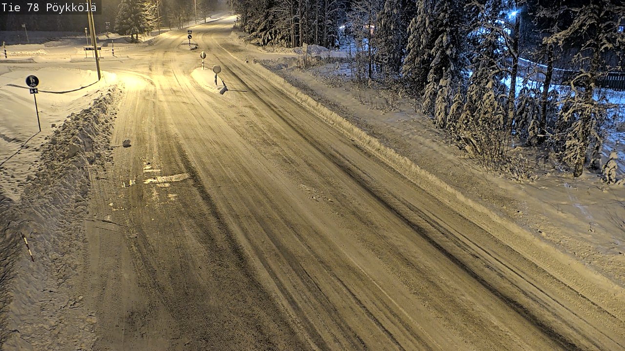 Weather Camera Image Väg 78 Rovaniemi, Pöykkölä, Rovaniemi, Lappi