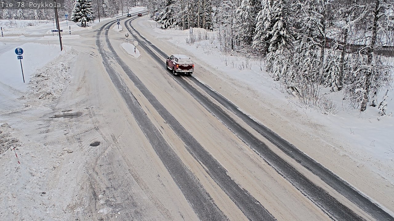 Weather Camera Image Väg 78 Rovaniemi, Pöykkölä, Rovaniemi, Lappi