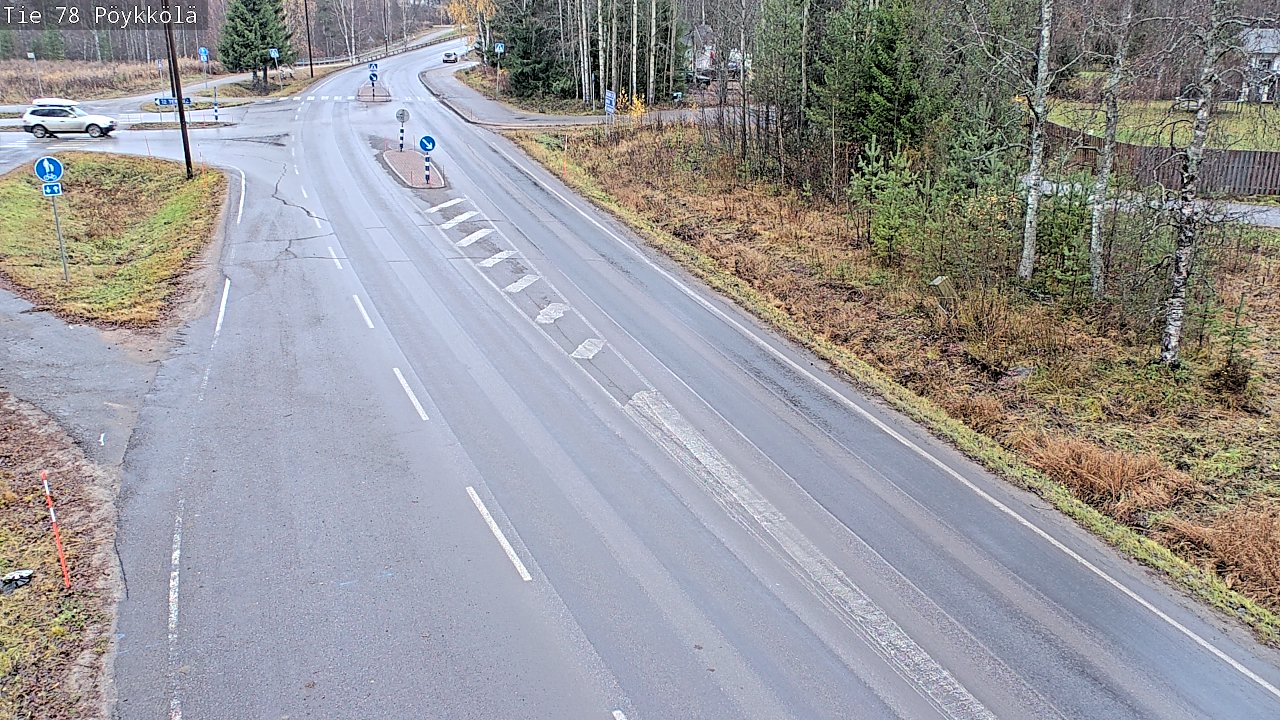 Weather Camera Image Väg 78 Rovaniemi, Pöykkölä, Rovaniemi, Lappi