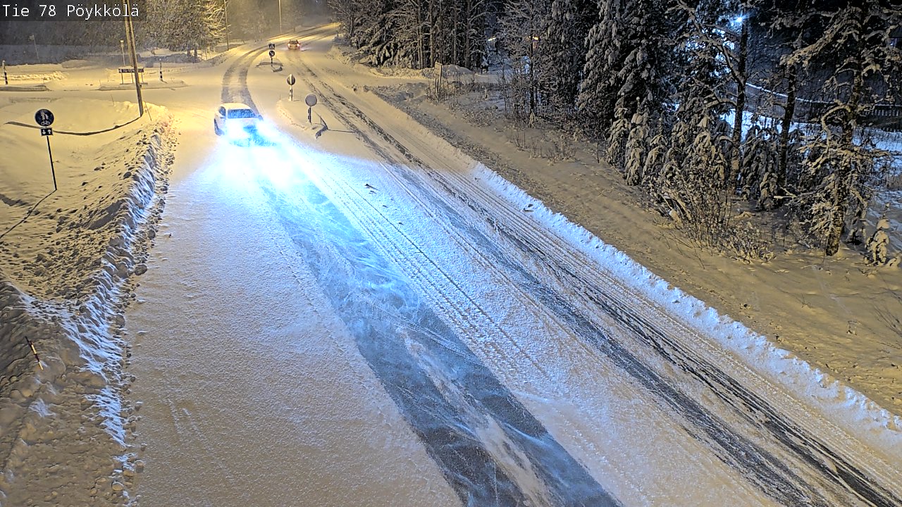 Weather Camera Image Väg 78 Rovaniemi, Pöykkölä, Rovaniemi, Lappi