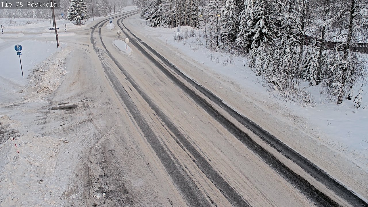 Weather Camera Image Väg 78 Rovaniemi, Pöykkölä, Rovaniemi, Lappi
