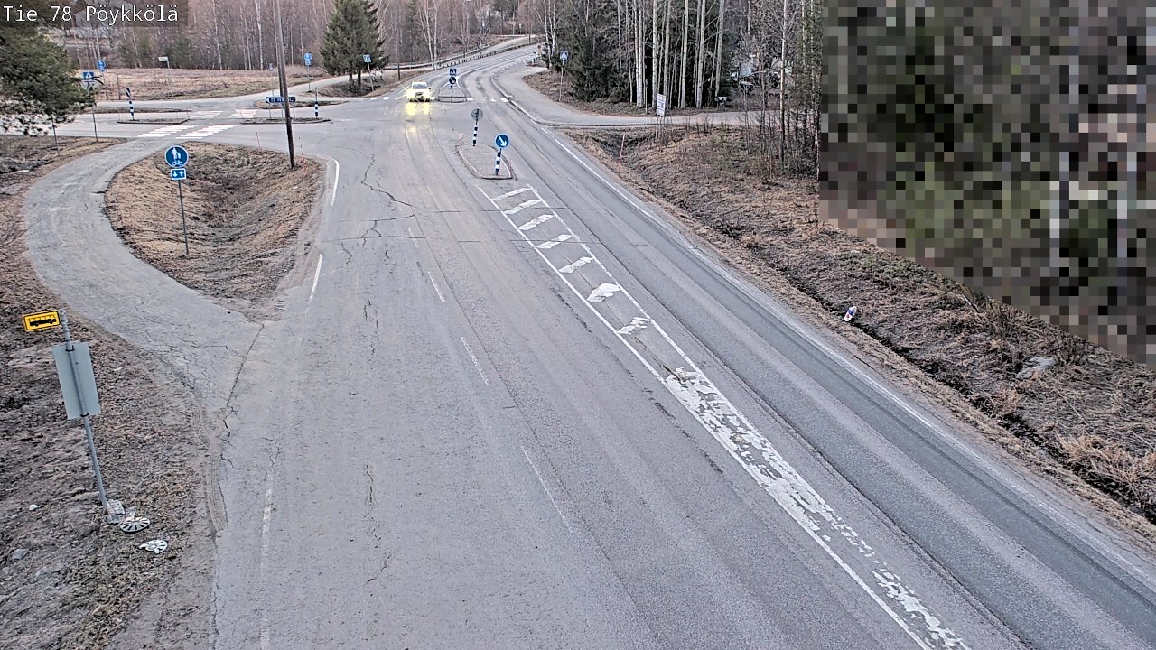 Weather Camera Image Road 78 Rovaniemi, Pöykkölä, Rovaniemi, Lappi