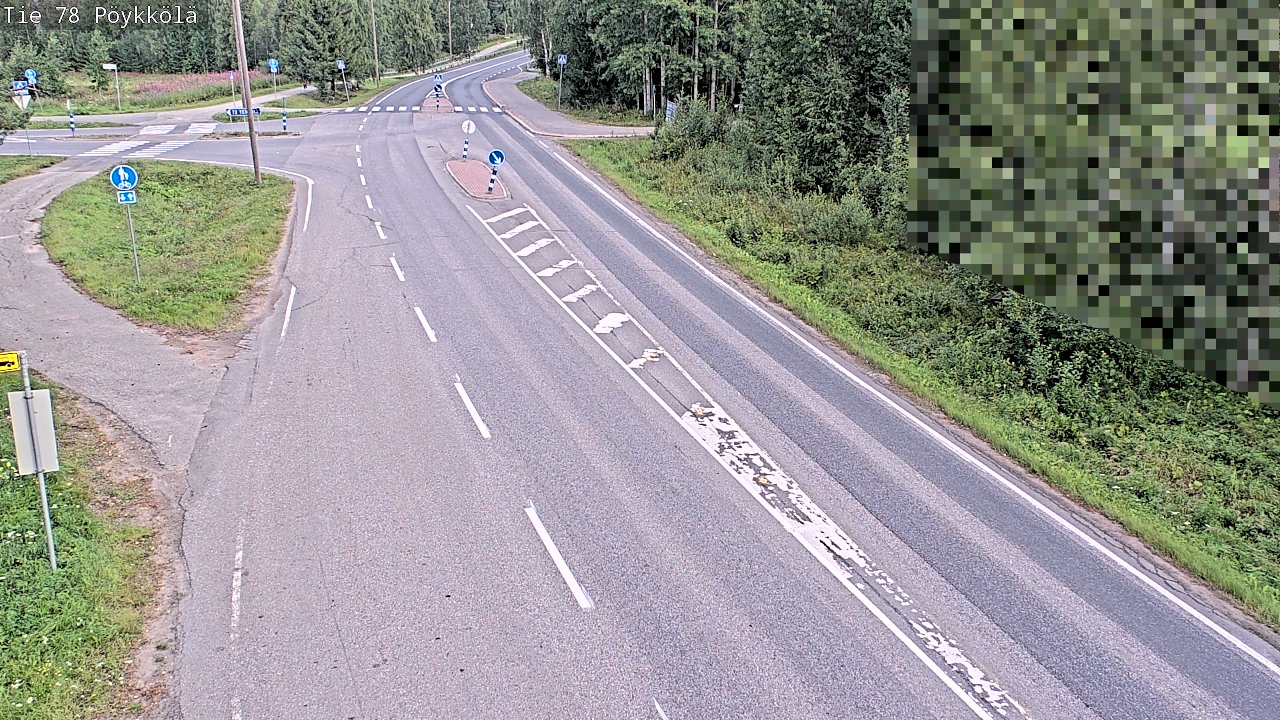 Weather Camera Image Road 78 Rovaniemi, Pöykkölä, Rovaniemi, Lappi