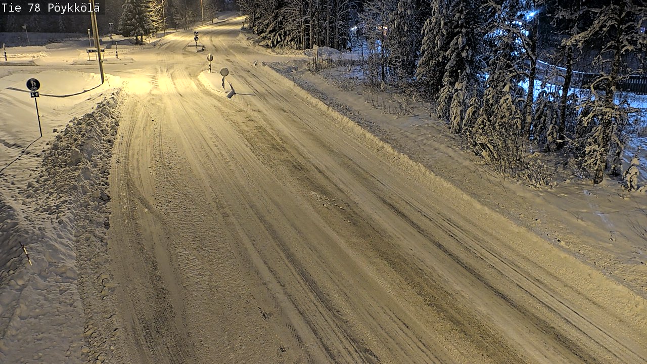 Weather Camera Image Väg 78 Rovaniemi, Pöykkölä, Rovaniemi, Lappi