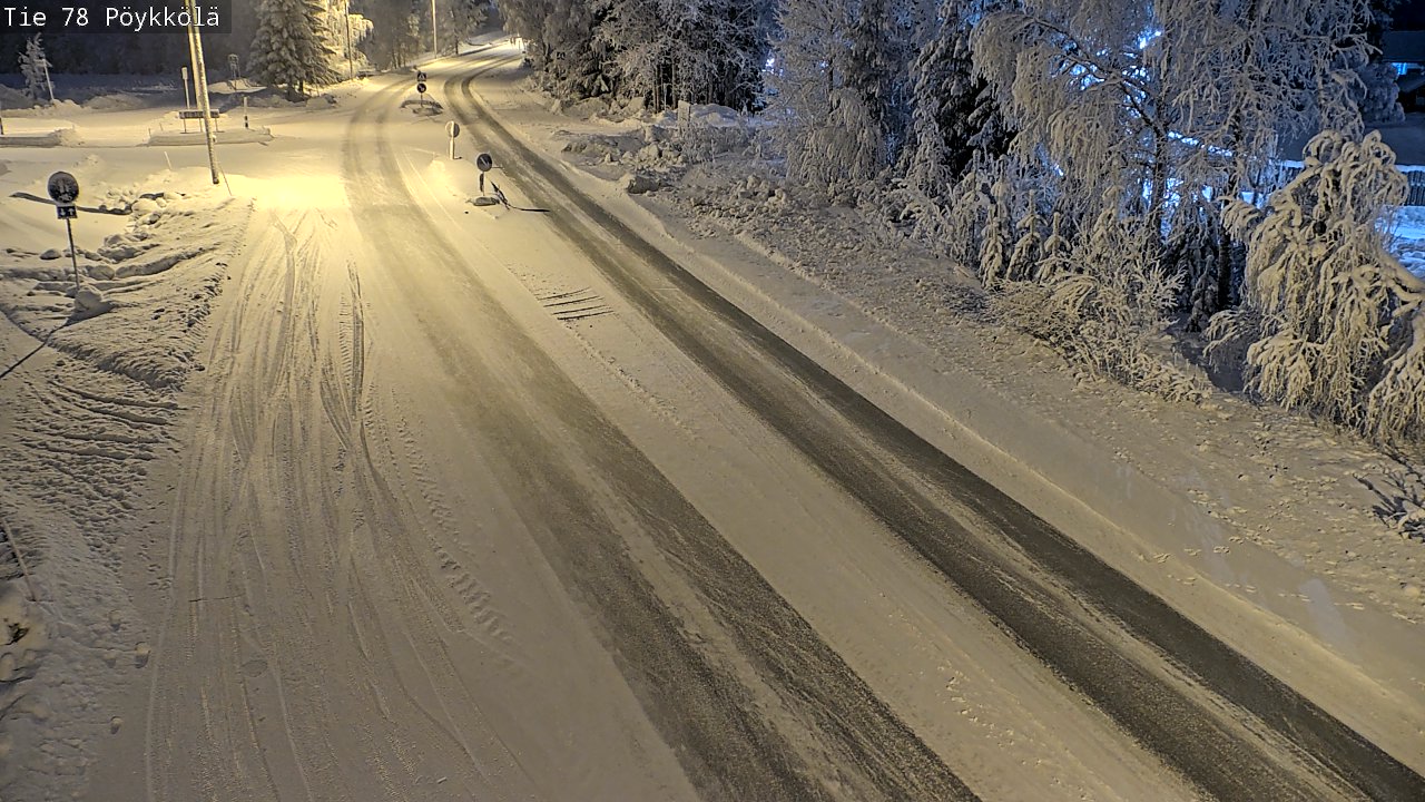 Kelikamerat Kuva Tie 78 Rovaniemi, Pöykkölä, Rovaniemi, Lappi