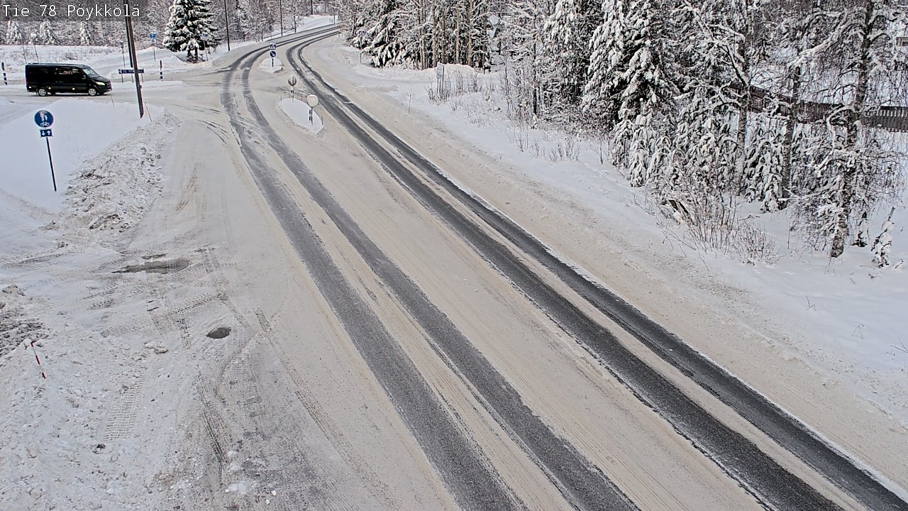 Weather Camera Image Väg 78 Rovaniemi, Pöykkölä, Rovaniemi, Lappi