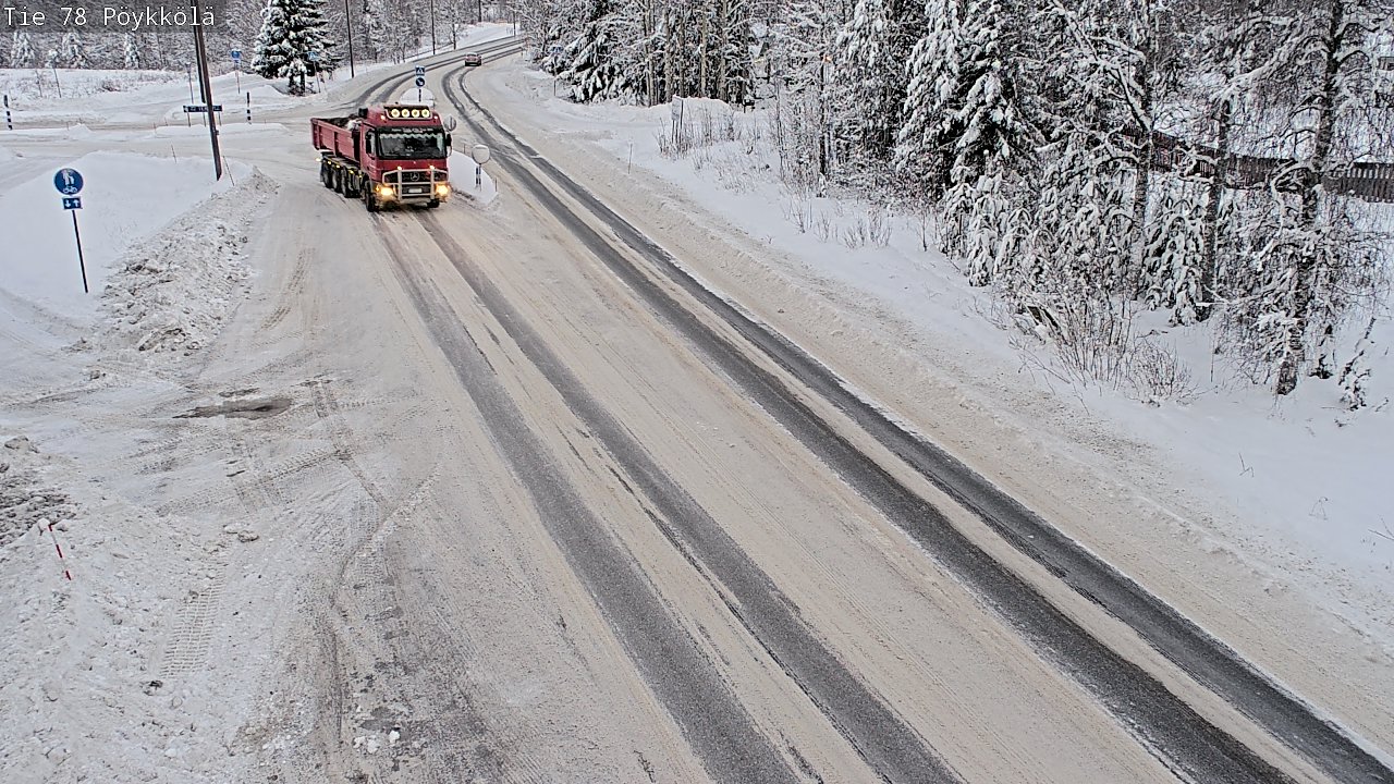 Weather Camera Image Väg 78 Rovaniemi, Pöykkölä, Rovaniemi, Lappi