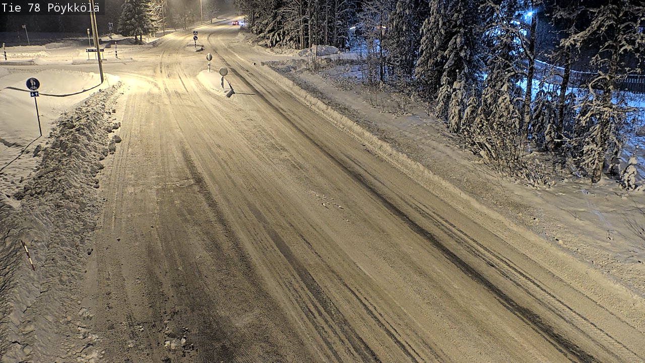Weather Camera Image Väg 78 Rovaniemi, Pöykkölä, Rovaniemi, Lappi