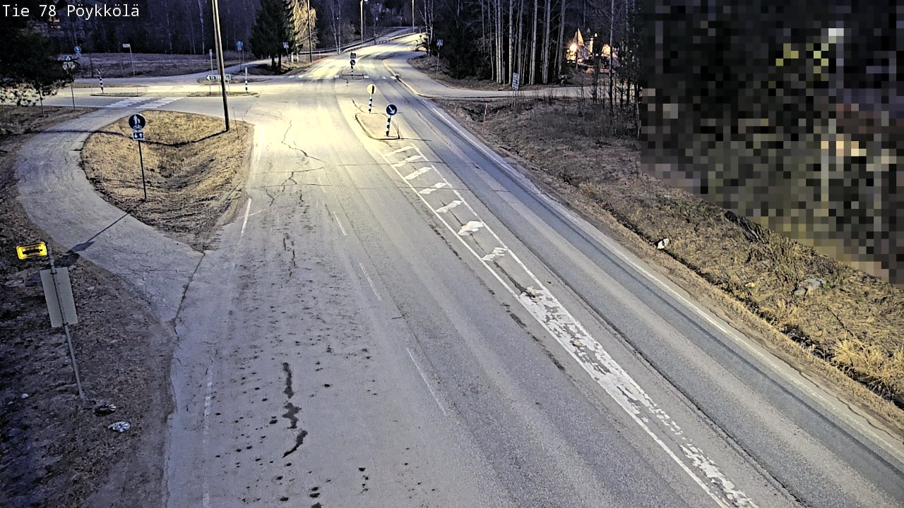 Weather Camera Image Väg 78 Rovaniemi, Pöykkölä, Rovaniemi, Lappi