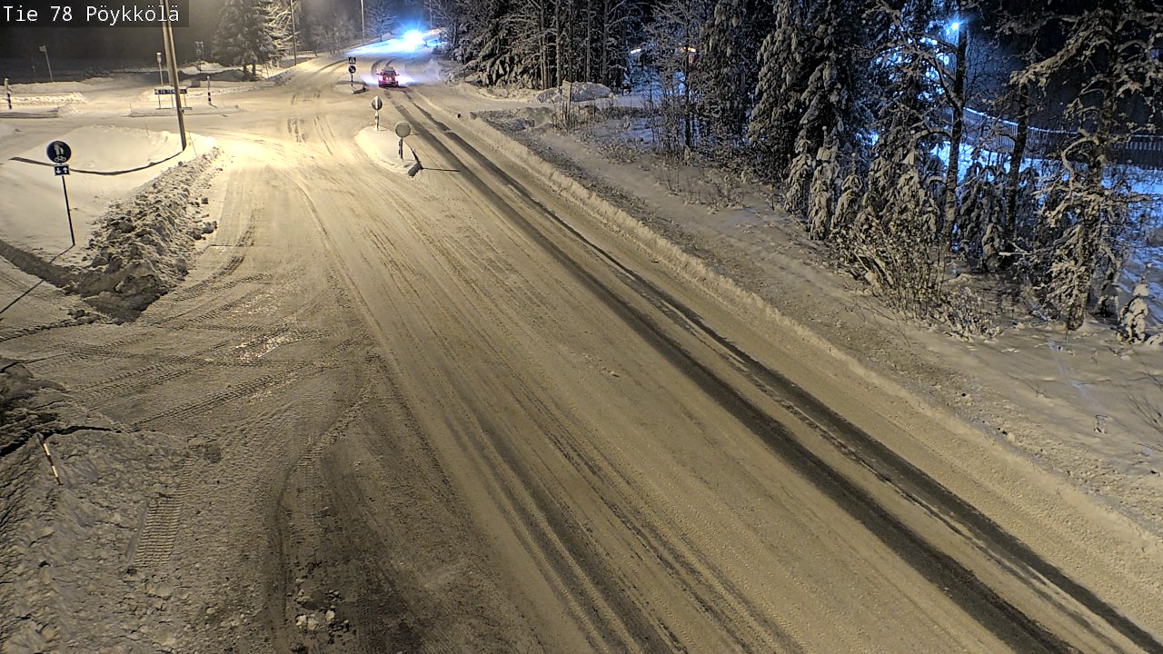 Weather Camera Image Väg 78 Rovaniemi, Pöykkölä, Rovaniemi, Lappi