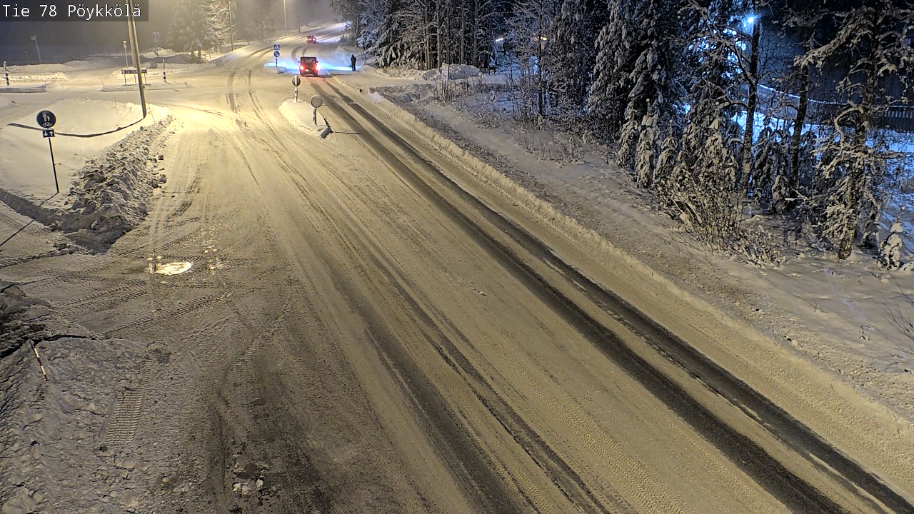 Weather Camera Image Väg 78 Rovaniemi, Pöykkölä, Rovaniemi, Lappi