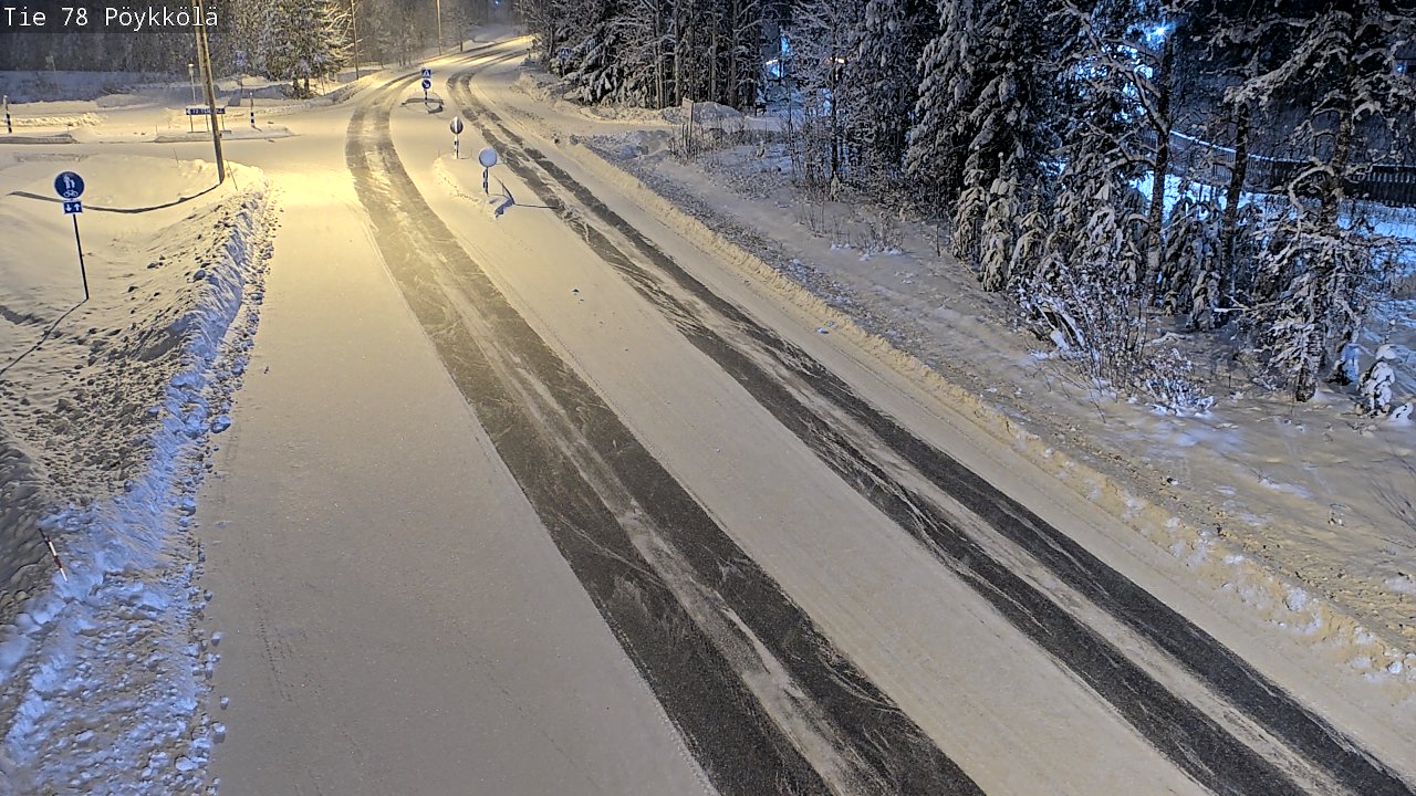 Weather Camera Image Väg 78 Rovaniemi, Pöykkölä, Rovaniemi, Lappi