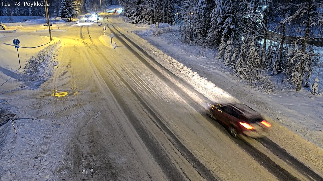 Weather Camera Image Väg 78 Rovaniemi, Pöykkölä, Rovaniemi, Lappi