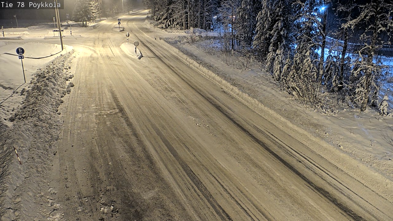 Weather Camera Image Väg 78 Rovaniemi, Pöykkölä, Rovaniemi, Lappi