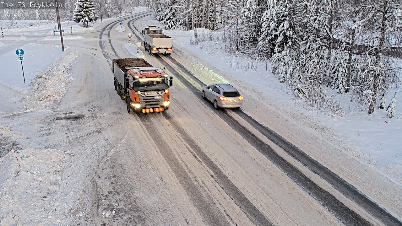 Weather Camera Image Väg 78 Rovaniemi, Pöykkölä, Rovaniemi, Lappi