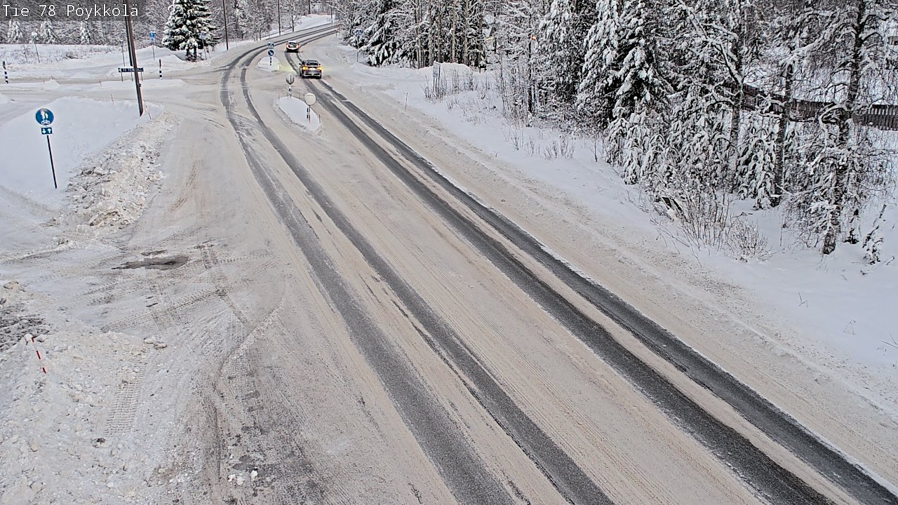 Weather Camera Image Väg 78 Rovaniemi, Pöykkölä, Rovaniemi, Lappi