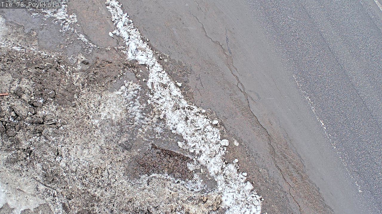 Weather Camera Image Väg 78 Rovaniemi, Pöykkölä, Rovaniemi, Lappi