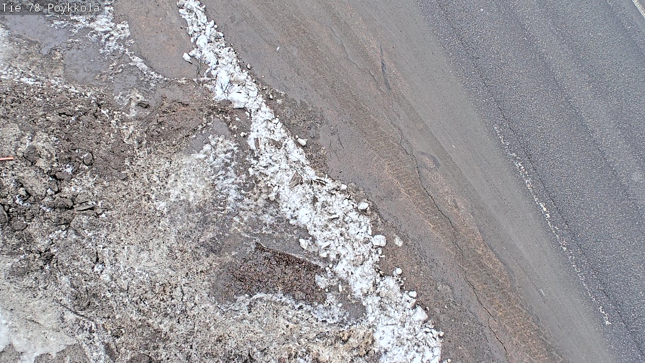 Weather Camera Image Väg 78 Rovaniemi, Pöykkölä, Rovaniemi, Lappi